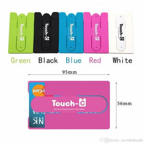 Universal Adhesive Touch-C One Touch Silicone Stand Card Holder